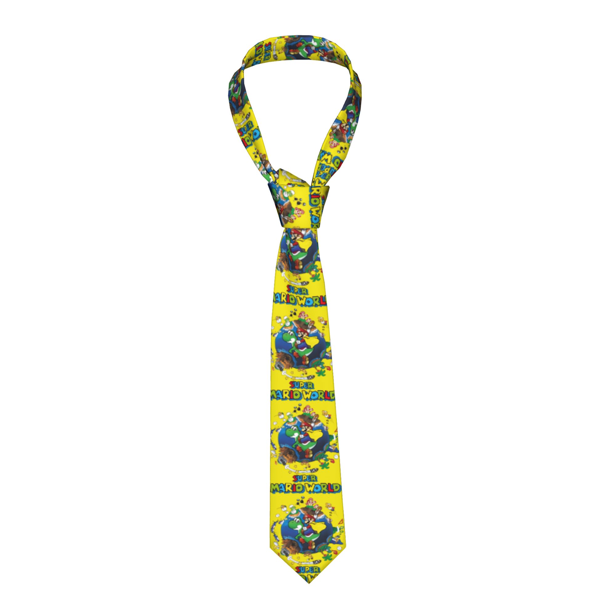 Party Games Mario - Personalized M-Marios Neck Tie for Men