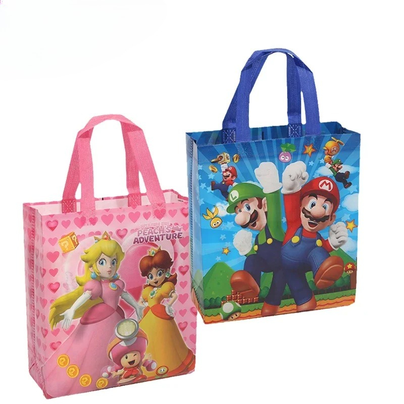 Party Games Mario - 1pcs Anime Marys Non-woven Gift Bags