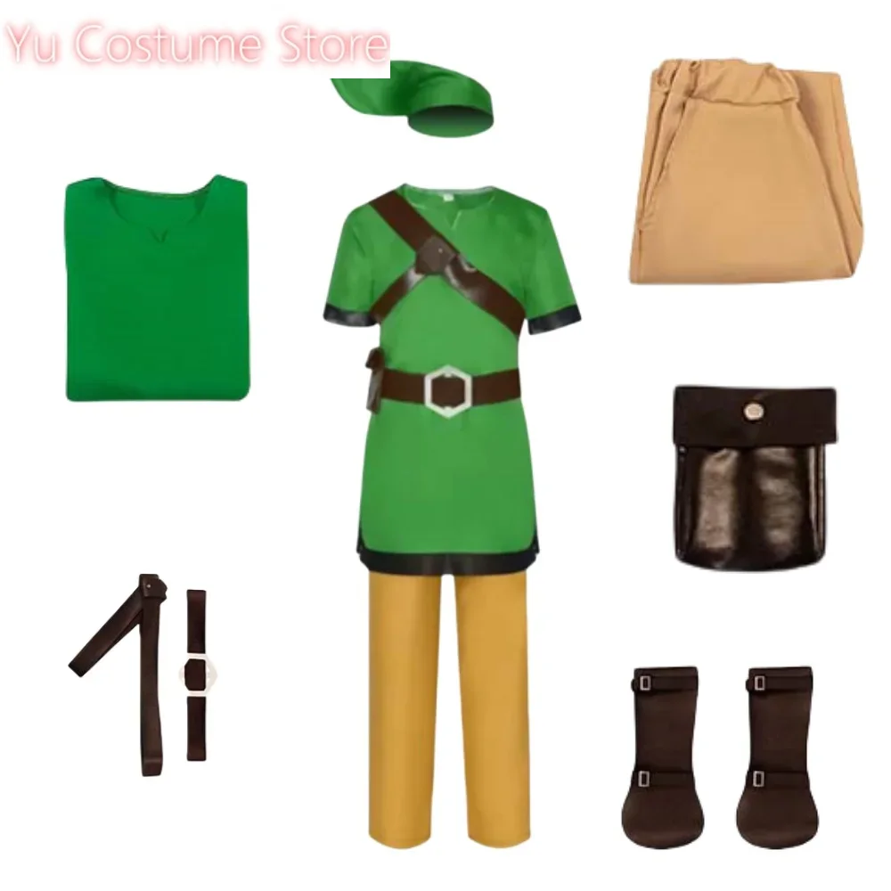 Zelda Party Games - Link Cosplay Costume Game Zelda Green