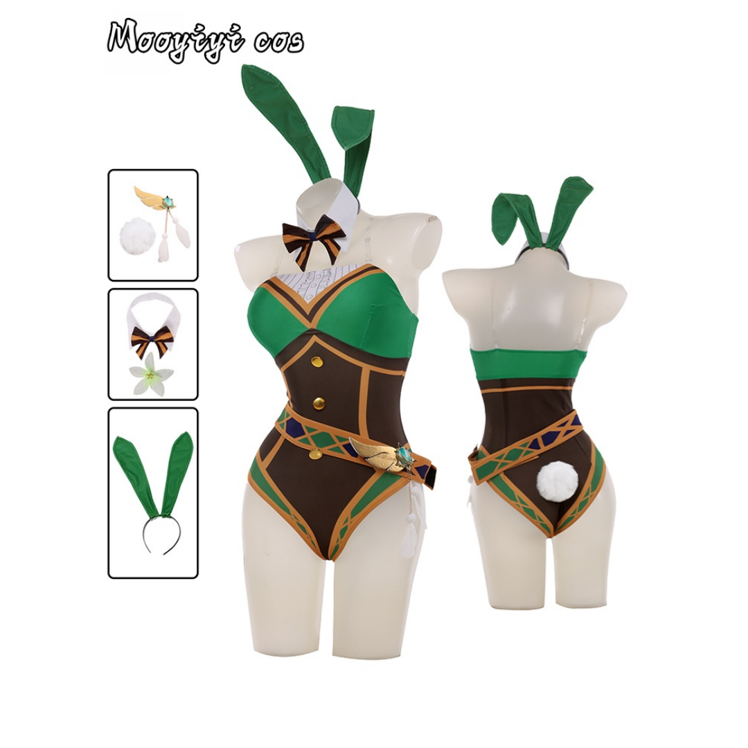 Party Games Bunny - Game Genshin Impact Venti Cosplay costume