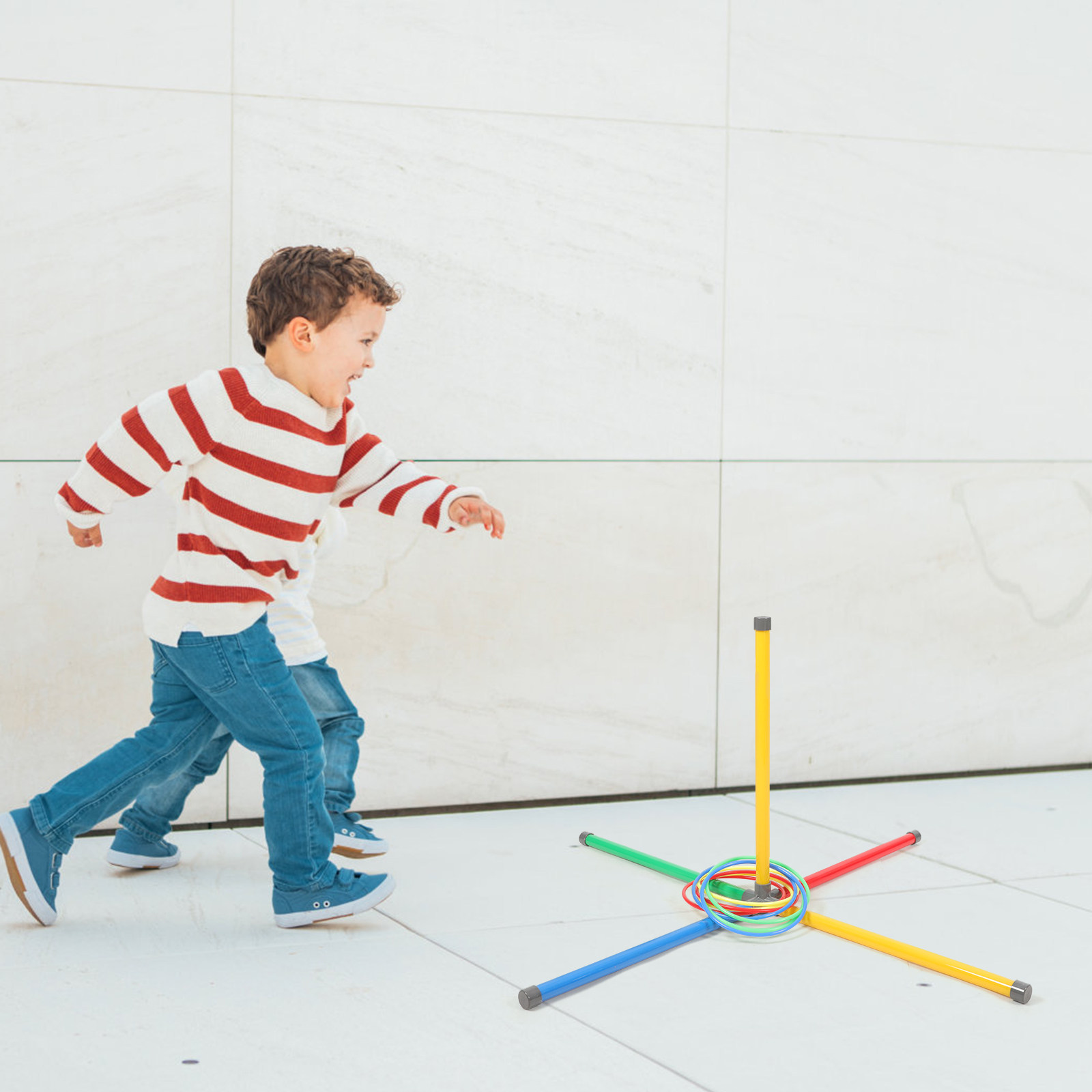 Ring Toss Outdoor - 1Set Toss Ring Game Compact Lightweight