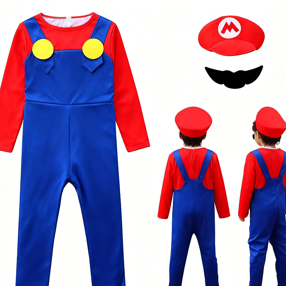 Party Games Mario - Mario Super Luigi Brothers Cosplay Costume