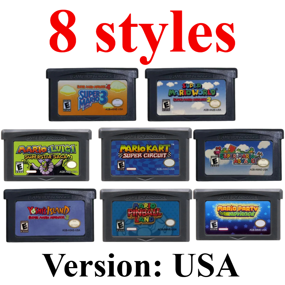 USA Mario Series GBA Game Cart - Party Games Mario ulasan dan harga