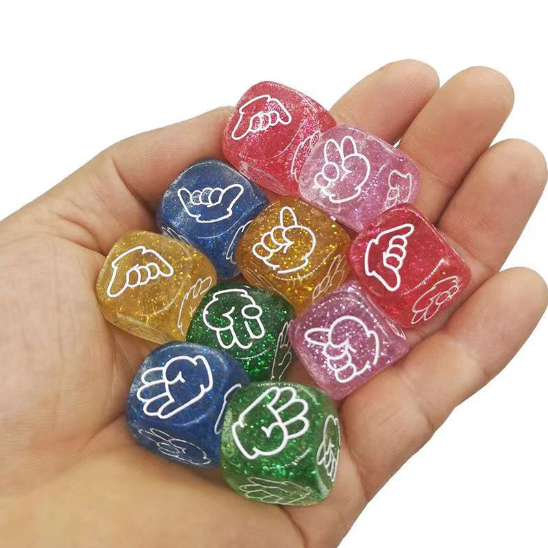 5PCS Rock Paper Scissors Dice  - Party Games Juego ulasan dan harga