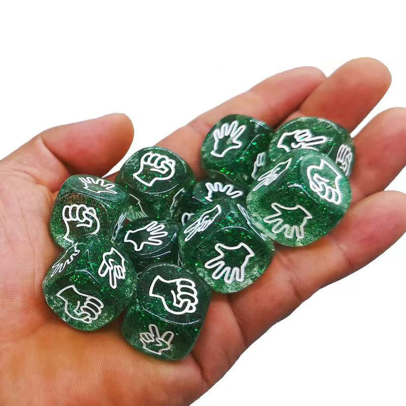 5PCS Rock Paper Scissors Dice  - Party Games Juego ulasan dan harga