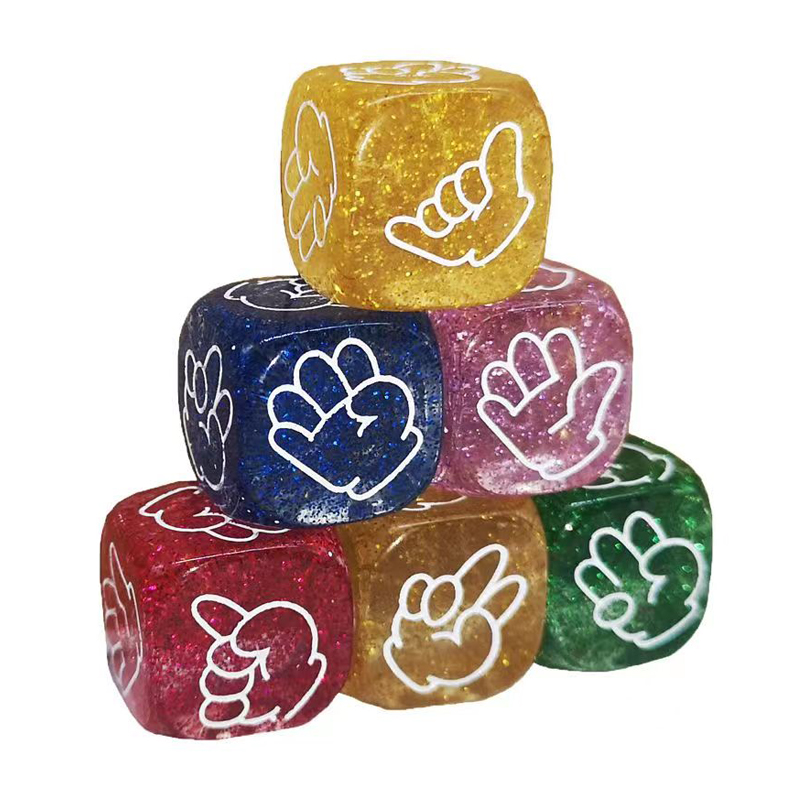 5PCS Rock Paper Scissors Dice  - Party Games Juego ulasan dan harga