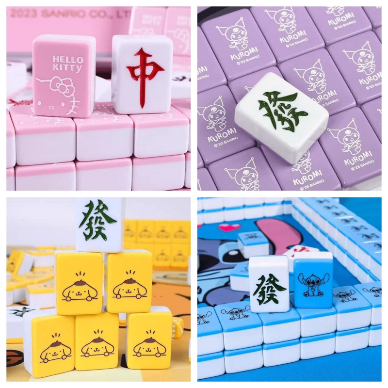 144Pcs 30mm Hello Kitty Mahjon - Party Games Juego ulasan dan harga
