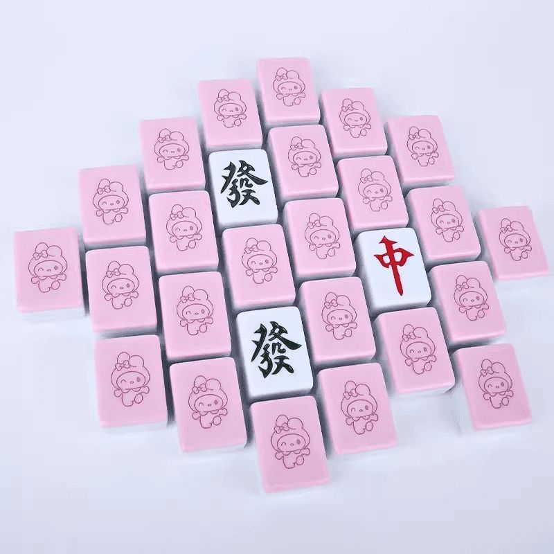 144Pcs 30mm Hello Kitty Mahjon - Party Games Juego ulasan dan harga