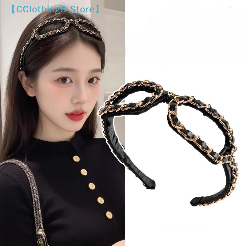Vintage Chain Leather Headband - Ring Toss Outdoor ulasan dan harga