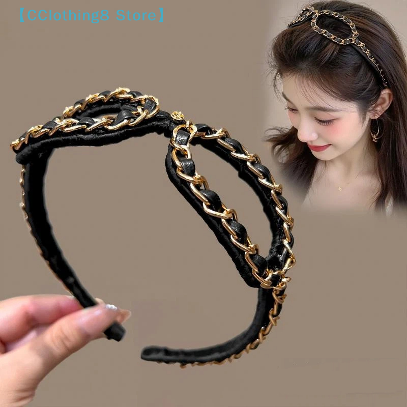 Vintage Chain Leather Headband - Ring Toss Outdoor ulasan dan harga
