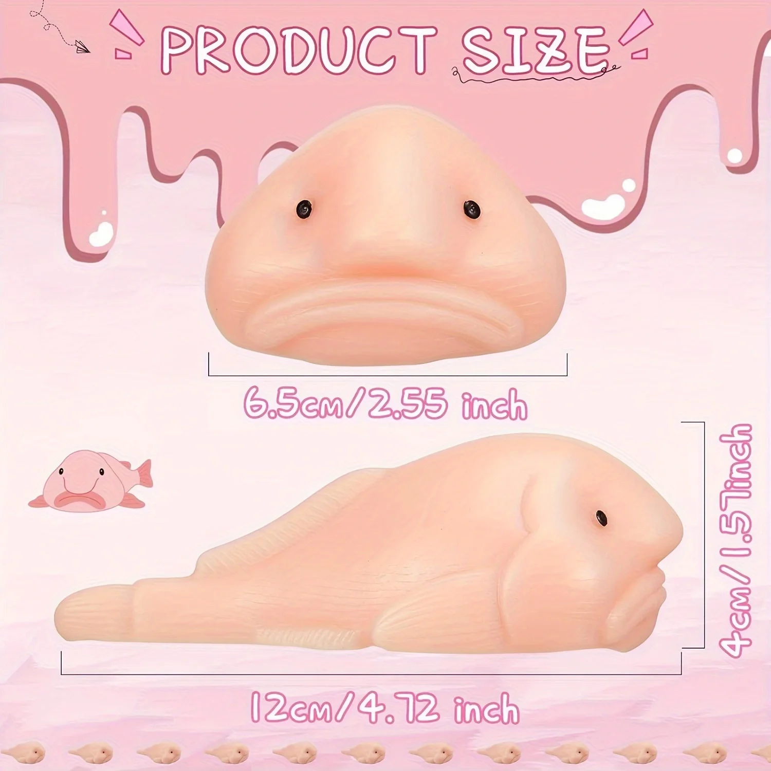 1Pc Blobfish Squeeze Toys Sens - Party Games Kids And Adults ulasan dan harga
