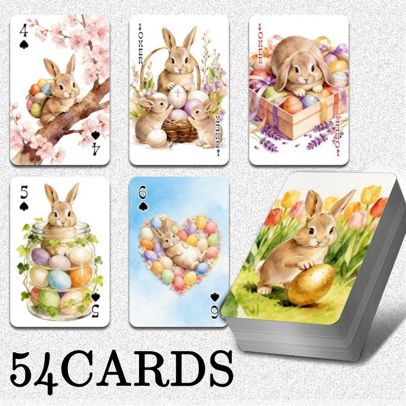 54pcs Standard Playing Cards f - Party Games Bunny ulasan dan harga