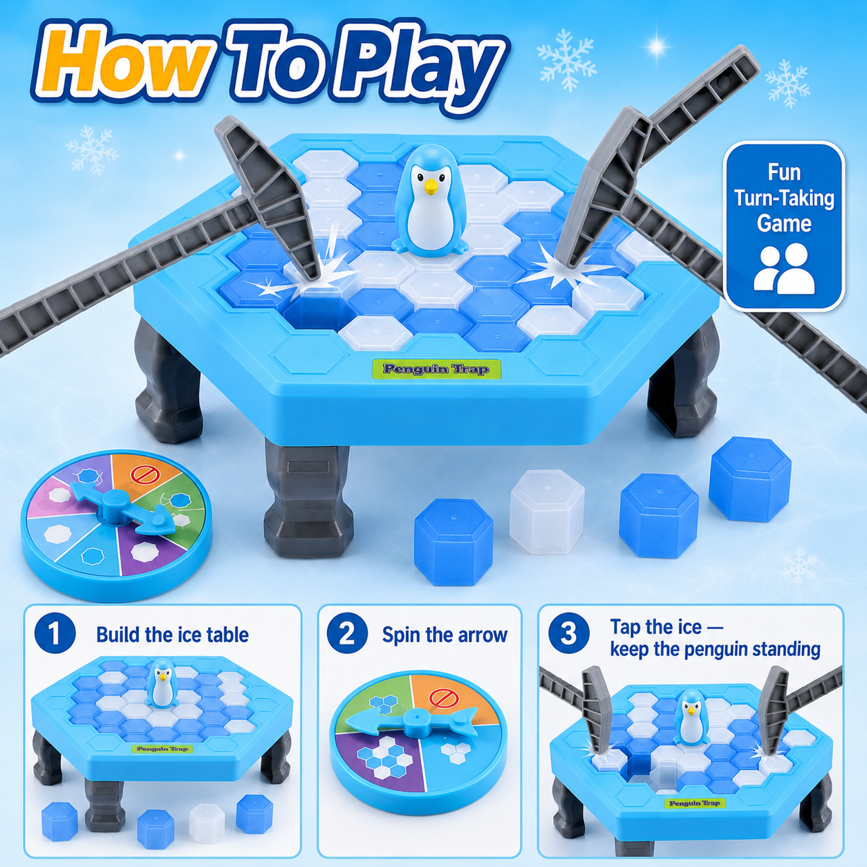 Penguin Breaking Ice Table Gam - Party Games Juego ulasan dan harga