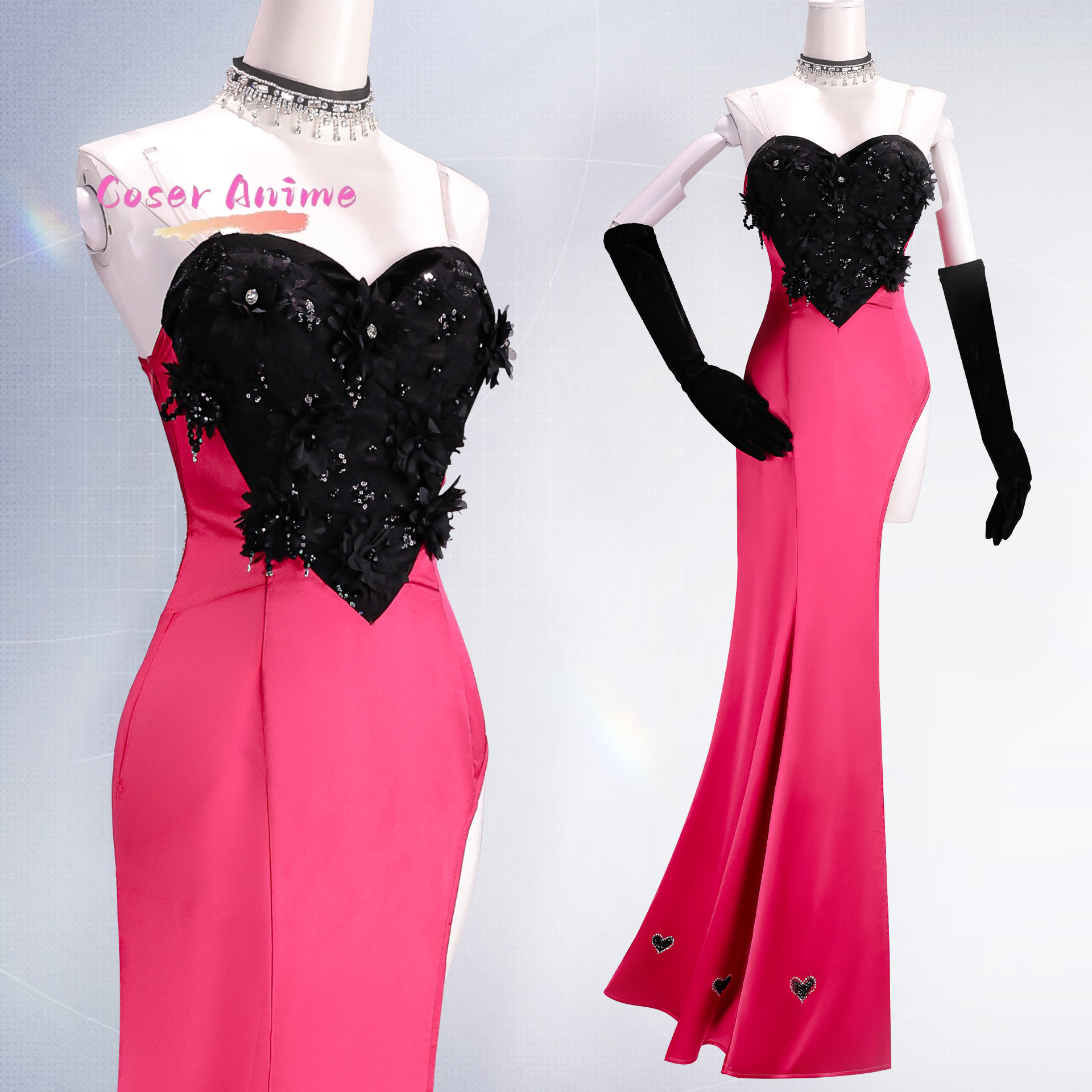 Angel Dust Cosplay Costume Uni - Party Games For Christmas ulasan dan harga