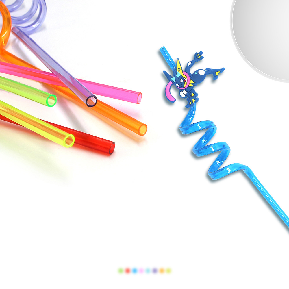 Pikachu Cartoon Drinking Straw - Party Games Kids Birthday ulasan dan harga