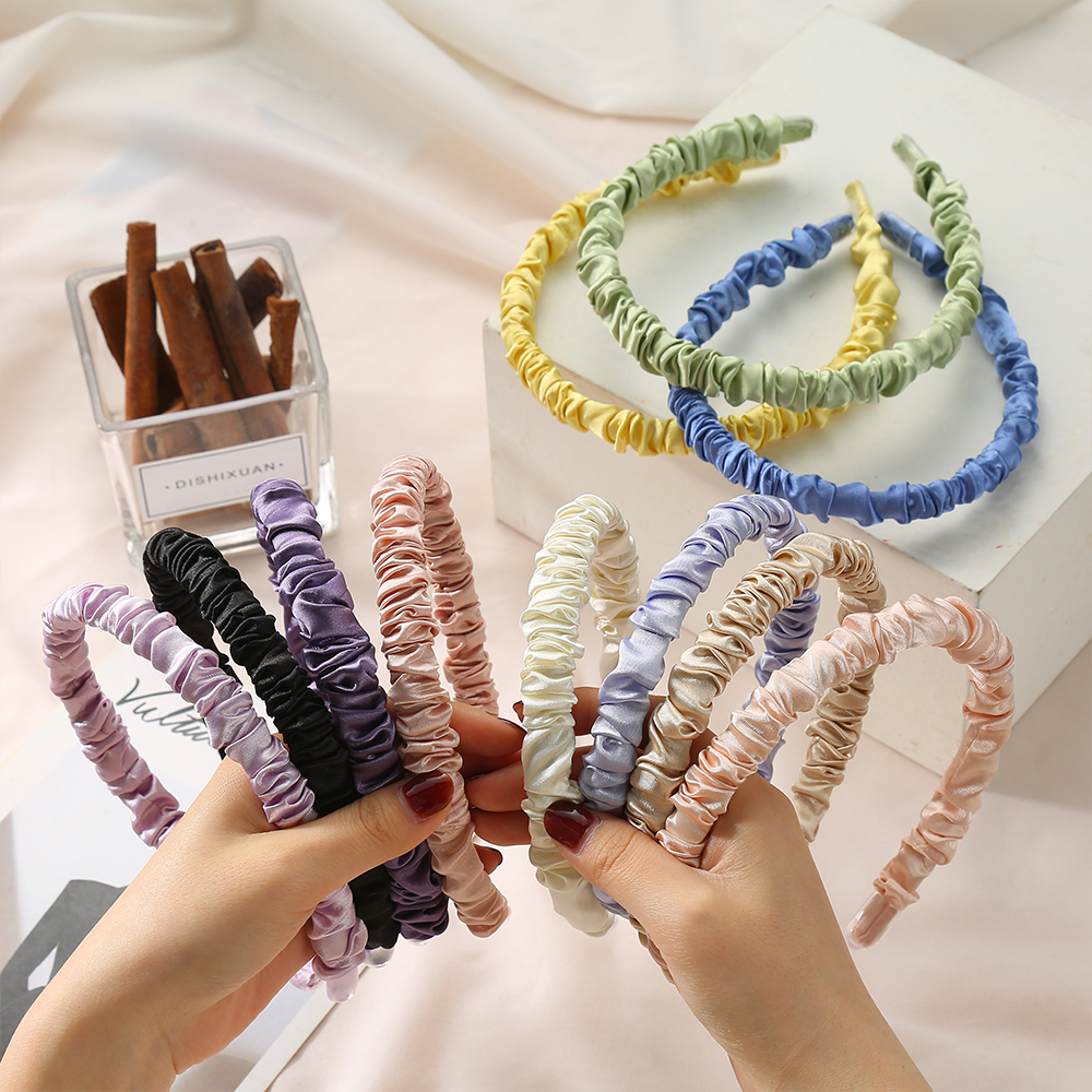 1.4cm Satin Pleated Headbands  - Ring Toss Outdoor ulasan dan harga