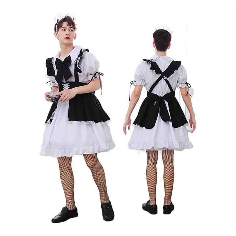 Comical Male Maid Skirt Costum - Party Games Crossplay ulasan dan harga