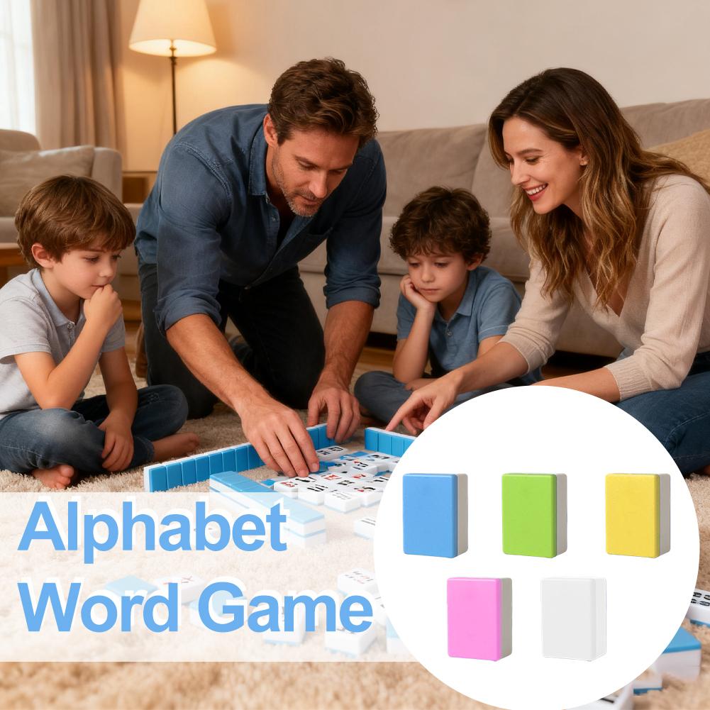 Kids Alphabet Mahjong Set Word - Party Games Kids And Adults ulasan dan harga