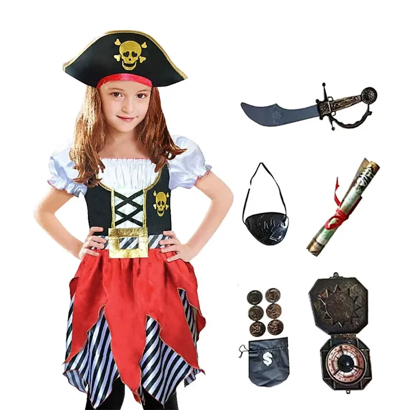Girls Pirate Skull Party Costu - Party Games For Christmas ulasan dan harga