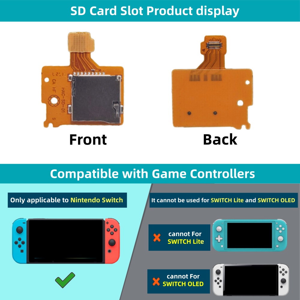 Replacement SD TF Card Slot So - Party Games Nintendo ulasan dan harga